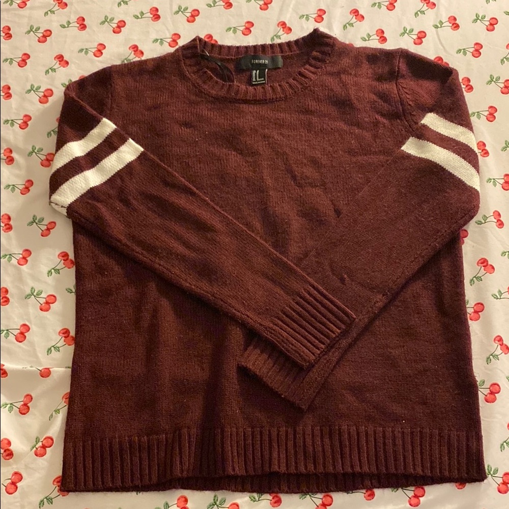 Forever 21 varsity stripped sweater